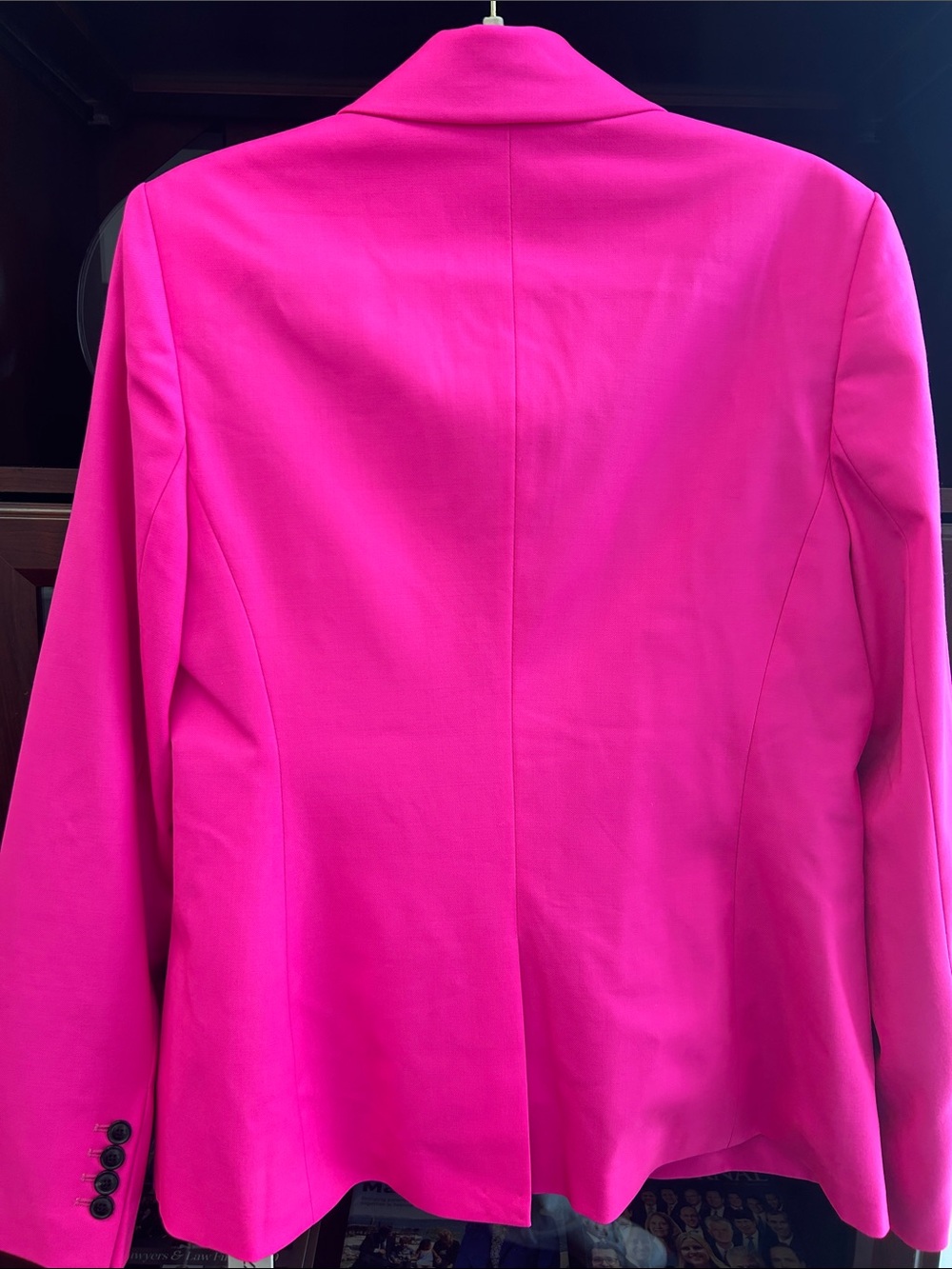 ARGENT Supermajority Hot Pink Seasonless Wool Blazer NWOT and Trouser NWT - Picture 9 of 13